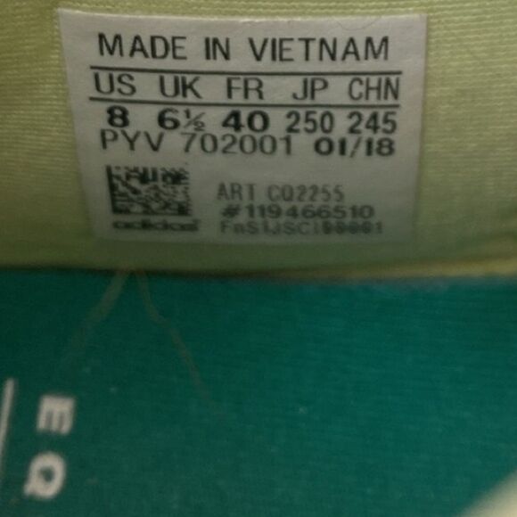 adidas Women’s EQT Support ADV 'Soft Running Neon' CQ2255 sz 8 - Great condition - Picture 6 of 7